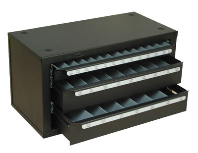 CTD.01324 METRIC - TAPS, DRILLS, & DIES EMPTY CONTAINER, HOLDS FROM 2.50 X 0.45 TAP TO 12.0 X 1.75 TAP