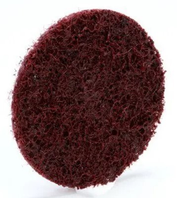3M.05531 3" MED GRADE ROLOC NON-WOVEN SURFACE CONDITIONING DISC WITH PLASTIC BUTTON, ALUMINUM OXIDE