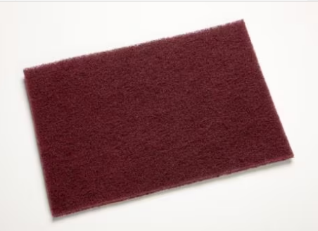 3MSB.7447B SCOTCH-BRITE 04229 GENERAL PURPOSE HAND PAD, 6 IN W X 9 IN L, VERY FINE, MAROON 60/CASE