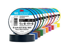3MT.69492 RED 3M TEMFLEX VINYL ELECTRICAL TAPE 165, 3/4 IN X 60 FT (19 MM X 18 M), 6 MIL