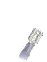 EL.45393N 16-14GA (1/4) FEMALE SPADE QUICK DISCONNECTS NYLON INSULATED