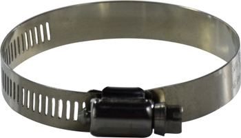 CLAMP.620008 7/16 - 1" 620 SERIES HOSE CLAMP 5/16 HEX SLOTTED SS SCREW 1/2" WIDE 301 SS BAND