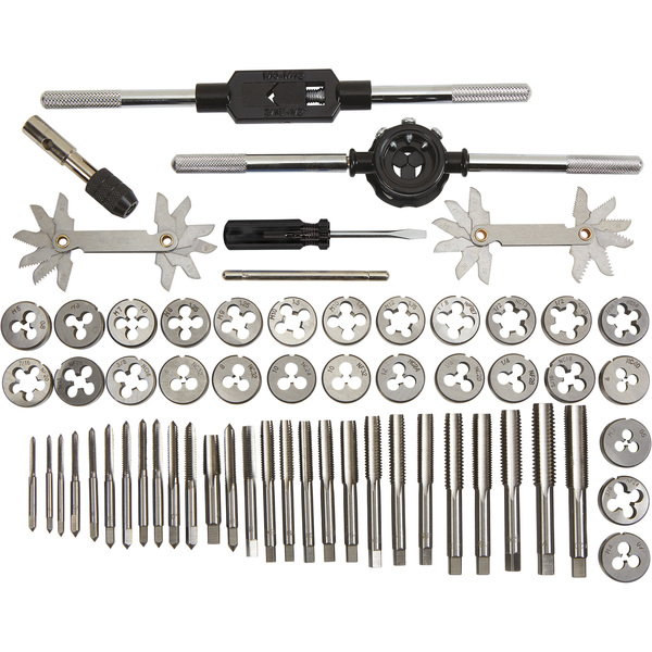 NT.63862 KLUTCH COMBINATION TAP & DIE SET — 60-PC., SAE/METRIC