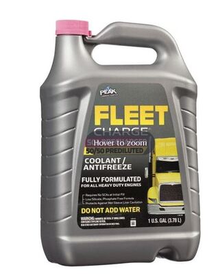 AF.FCAB53 50/50 PINK FLEET CHARGE SCA PRECHARGED COOLANT/ANTIFREEZE ( 1 GAL)