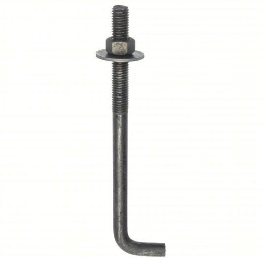 BAN62N18.000W2N 5/8 X 18" +3 ANCHOR BOLT PLAIN W/ WASHER AND 2 NUTS