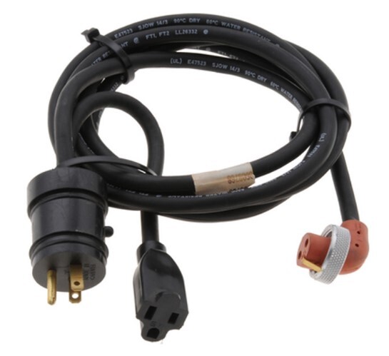 BAT.8608792 ZEROSTART - 860-8792 - WEATHERPROOF POWER CORD, PARALLEL Y CORD, 120V, 15A, 10'X1'