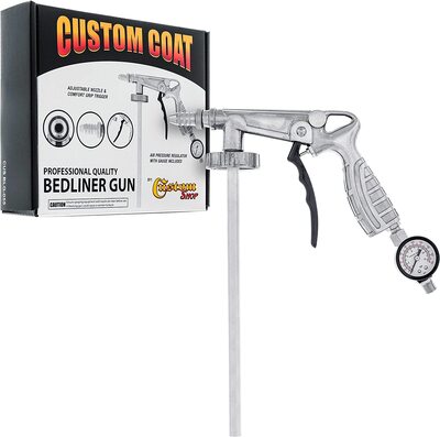 BLG.055 CUSTOM COAT PROFESSIONAL QUALITY BEDLINER APPLICATION GUN WITH REGULATOR - FITS 1 LITER U-POL RAPTOR