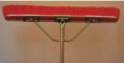 BR.2116.CS.X.RED 29" RED ALL PURPOSE BRUSH HEAD, BRAC, BOLT-ON-STEEL HANDLE