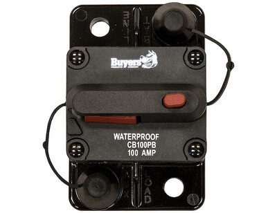 CB100PB 100 AMP CIRCUIT BREAKER WITH MANUAL PUSH-TO-TRIP RESET