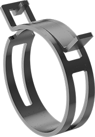 CTB.6562.ST.ZP 21/32" OD CONSTANT TENSION 37/64" WIDE BAND CLAMP STEEL ZINC