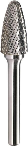 DB.SF.5 ROTARY FILE TREE SHAPE RADIUS END SHAPE DOUBLE CUT FOR DIE GRINDER