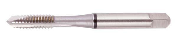 DRILLCO.21PS080B M8-1.0, MULTI-APPLICATION SPIRAL POINT TAPS, HIGH SPEED STEEL, BRIGHT, 3 FLUTE, PLUG