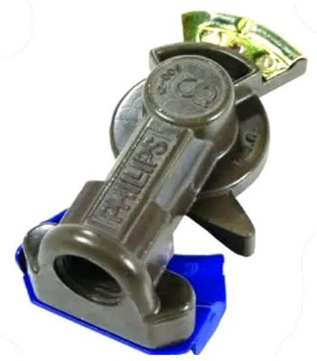 EL.12.00623 STRAIGHT MOUNT ANODIZED GLADHANDS..SERVICE (BLUE)