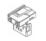 EL.12015199 APTIV 2 WAY CREAM METRI-PACK 280 UNSEALED FEMALE CONNECTOR, MAX CURRENT 30 AMPS