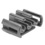 EL.12034145 DELPHI 12034145 METRI-PACK 280 SERIES TPA FEMALE SECONDARY LOCK CLIP, 3-CONTACT, BLACK