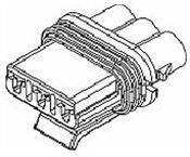 EL.12034147 3 WAY BLACK METRI-PACK 280 SEALED FEMALE CONNECTOR ASSEMBLY, MAX CURRENT 30 AMPS
