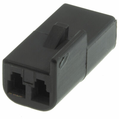 EL.12047662 DELPHI/PACKARD FEMALE CONNECTOR METRI-PACK 150 SERIES UNSEALED 2 CAVITY BLACK