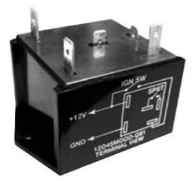 EL.12D45MADOD TIMER, AUTOMOTIVE, DELAY-ON DROPOUT 12VDC, 40A, 45 MIN.
