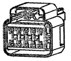 EL.13516905 DELPHI ..AUTOMOTIVE CONNECTORS 16P FM BLK CON ASSY 150 SERIES 15 AMPS..829