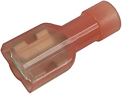 EL.1765A 22-16 AWG NYLON FULLY INSULATED TIN-PLATED BRASS .250" FEMALE QUICK CONNECT RED