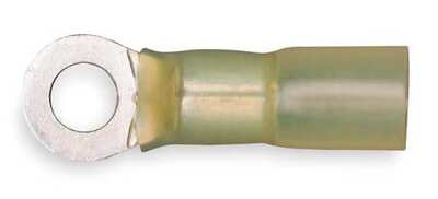 EL.31416 12-10 GA 5/16" RING TERMINAL HEAT SHRINK