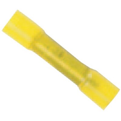 EL.31430 12-10 BUTT CONNECTOR HEAT SHRINK YELLOW