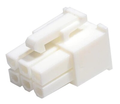 EL.39012065 HEADERS & WIRE HOUSINGS 6 CKT RCPT HOUSING