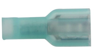 EL.45387N.P100 16-14 GA .250X.032 MALE QUICK DISCONNECT, DOUBLE HUMP CONNECTOR  INSULATED SPADE STYLE NYLON