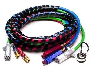 EL.81.3215.GRP LINE 3-IN-1 POWER CORD SET, 15', RED & BLUE WITH RUBBER GRIPS