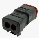 EL.DT06.2S.CE01 AUTOMOTIVE CONNECTORS 2P DT PLUG, E SEAL END CAP