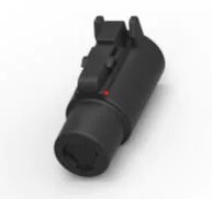 EL.DTHD06.1.8S 1 (POWER) POSITION CIRCULAR CONNECTOR PLUG HOUSING FREE HANGING (IN-LINE)