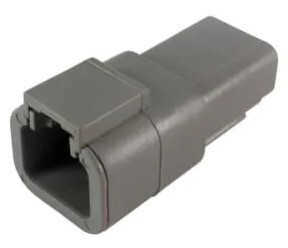 EL.DTP04.2P CONNECTOR, 2 PIN, SOCKET GRAY