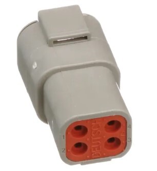 EL.DTP04.4P DTP04-4P/ATP04-4P AUTOMOTIVE CONNECTORS 4P SZ 12 GREY RECEPTACLE