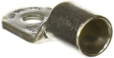 EL.G973 NON-INSULATED - TUBULAR RING TERMINAL FOR WIRE RANGE 2 STUD SIZE 3/8, METALLIC, MILITARY SPEC