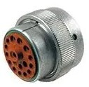 EL.HD36.24.18PN 18 POSITION CIRCULAR CONNECTOR PLUG HOUSING FREE HANGING (IN-LINE) COUPLING NUT