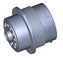 EL.HDP24.18.21PN CONNECTOR, 21-PIN RECEPT