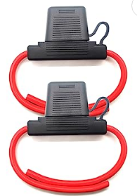 EL.MAXIFUSE 6 PACK 8 GAUGE APX MAXI INLINE BLADE FUSE HOLDER W WATERPROOF CAP 12V/24V/32V DC
