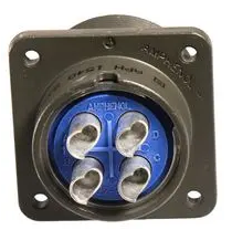 EL.MS3101A14S.6P CIRCULAR CONNECTOR, MIL-DTL-5015 SERIES, CABLE MOUNT RECEPTACLE, 6 CONTACTS, SOLDER PIN, THREADED