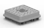 EL.WB.48SA WEDGE LOCK, 48P, PLG, GRY, DRB, A