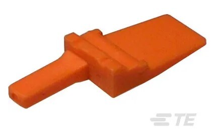 EL.WM.2P WEDGE LOCK STRAIGHT ORANGE THERMOPLASTIC