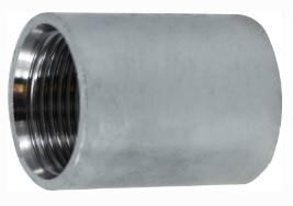 F.141414.06 1/8 X 1/8 ROUND PIPE COUPLING STEEL