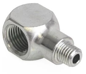 F.15K740 1/8 PTF 1/4-28 TAPER 90DEG STREET ELBOW