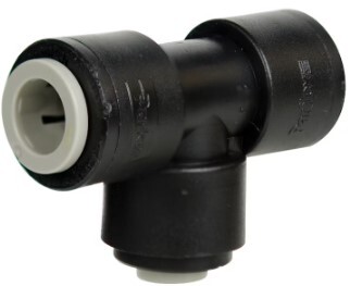 F.271PPSCDOT.6B 3/8 X 1/4 PLASTIC PPDOT ML RUN TEE