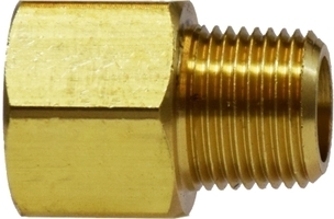 F.28228 1 X 1/2 EXTENDER MALE X FEMALE ADAPTER BRASS