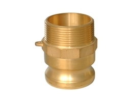 F.44967 3 M-ADPXMIP TYPE F - BRASS..FORGED BRASS ADAPTER, COUPLING TYPE F, MALE ADAPTER X MNPT CONNECTION TY