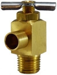 F.46089 1/4 MIP X .38 ID BIB NEEDLE VALVE