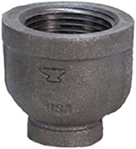 F.466269 1-1/2" X 1" 150 LB BLACK MALLEABLE IRON REDUCER PIPE COUPLING