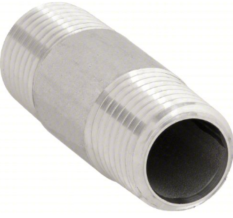 F.48070 1/2" X 6" NIPPLE 304 S/S