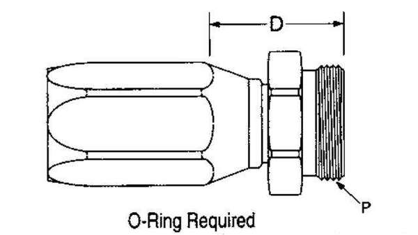 F.487.12.10S AEROQUIP 5400 SERIES 100R5 HOSE FITTING