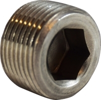 F.63762 3/8 316SS HEX COUNTERSUNK PLUG